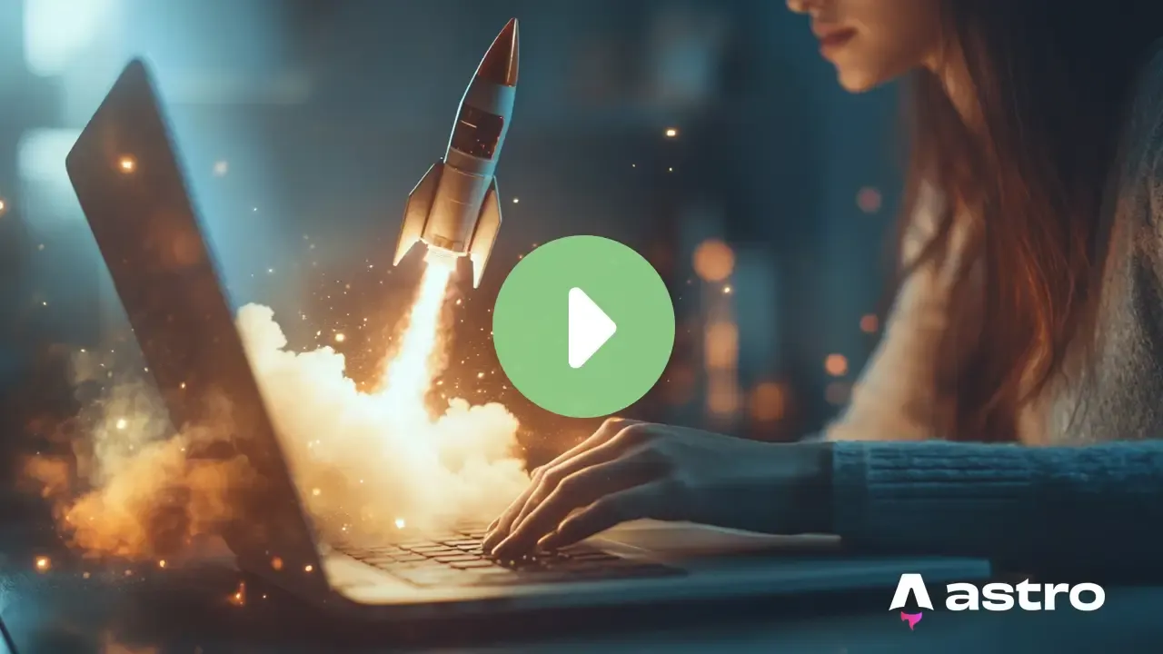 Watch how to launch a website with Astro.